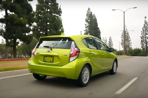 Prius C Rear angle view