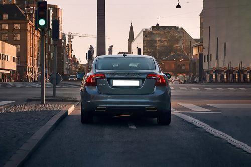 Full Rear View of Volvo S60