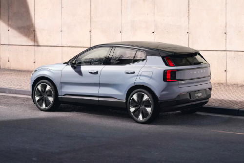 Rear Cross Side View of Volvo EX30