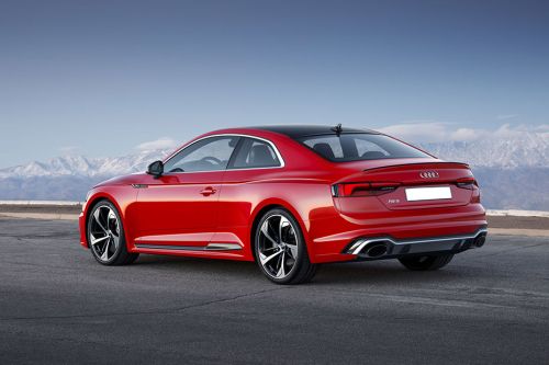 Rear Cross Side View of Audi RS5 Coupe