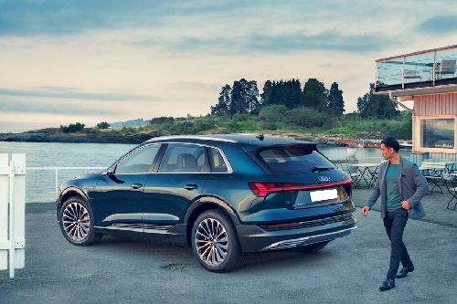 Rear Cross View of Audi E-Tron