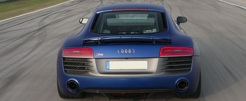 Full Rear View of Audi R8
