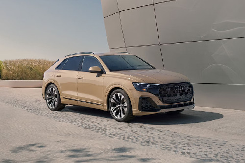 Front Angle Low View Audi Q8 Front angle low view