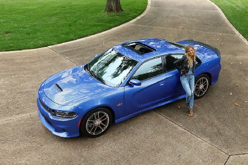 Rear Cross View of Dodge Charger