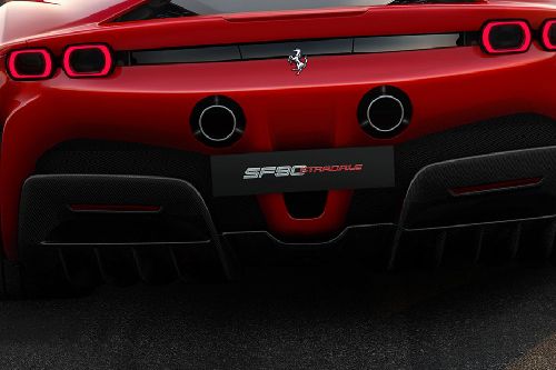 Exhaust Pipe of Ferrari SF90 Stradale