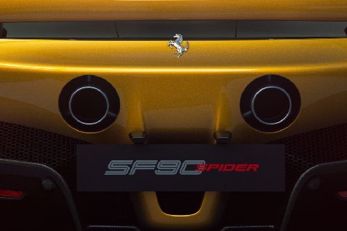 Exhaust Pipe of Ferrari SF90 Spider