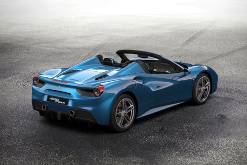 488 Spider Rear angle view