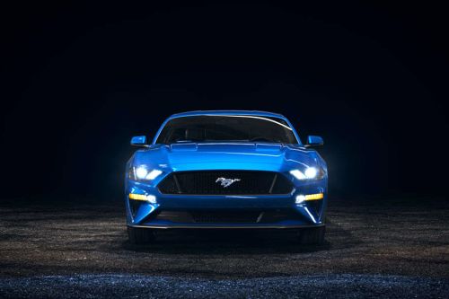 Full Front View of Mustang