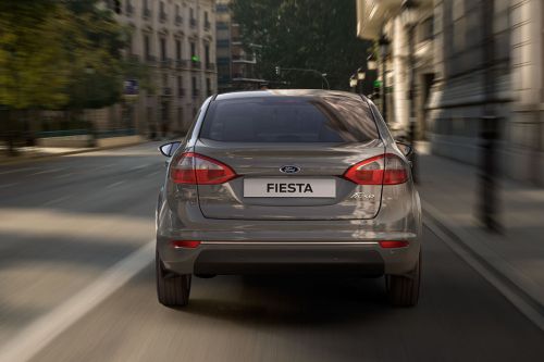 Full Rear View of Ford Fiesta Sedan (2010-2019)