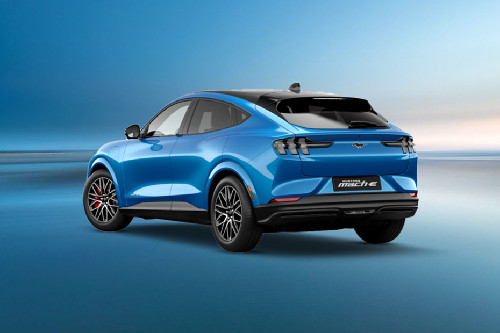 Rear Cross Side View of Ford Mustang Mach-E