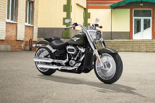 Harley-Davidson Fat Boy 114 Slant Rear View Full Image
