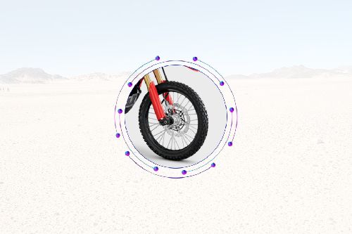 Honda CRF300 Rally Front Tyre View