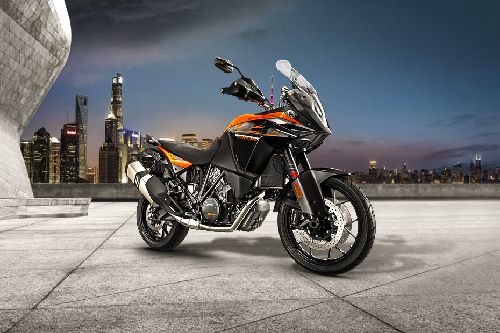 KTM 1090 Adventure Slant Rear View Full Image