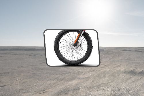 KTM 350 EXC-F Front Tyre View