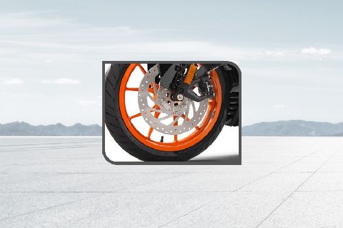 KTM RC 390 Front Tyre View
