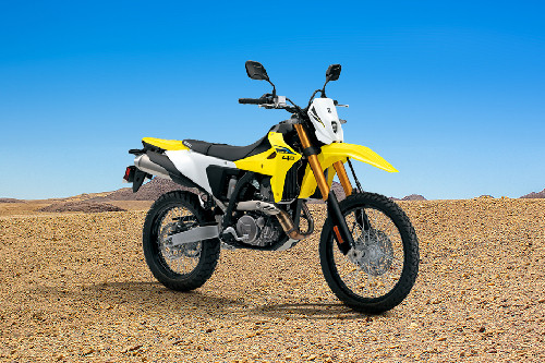 Slant Rear View Full Image Suzuki DR-Z4S Slant Rear View Full Image