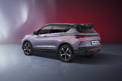 Rear Cross View of Geely Coolray