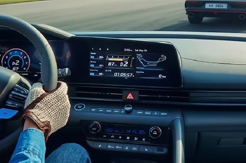 Front AC Controls of Hyundai Elantra N