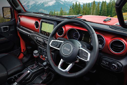 Dashboard View of Wrangler Unlimited