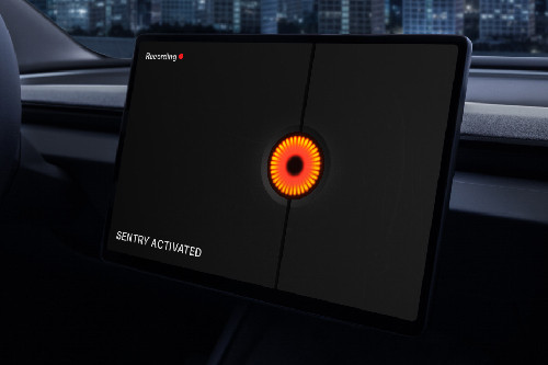 Model 3 touch screen