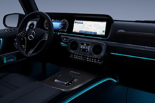 Dashboard View of G-Class	 Electric