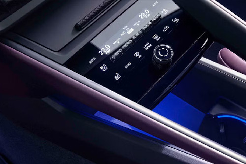 Center Controls of Porsche Macan Electric