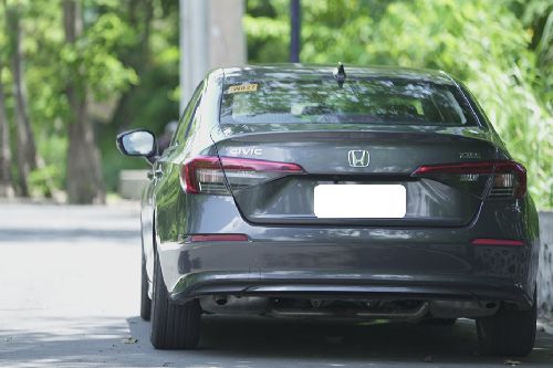 Honda Civic rear cross side view