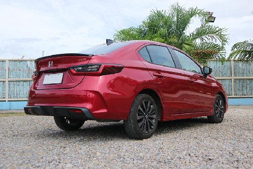 Honda City rear cross view