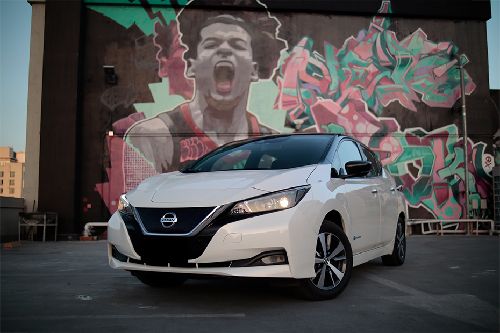 Front Angle Low View Nissan Leaf front angle low view