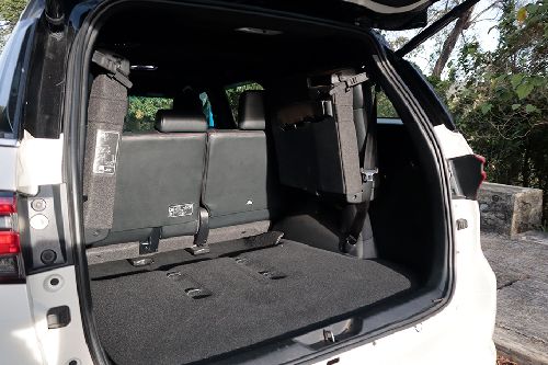 Toyota Fortuner storage closer view