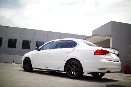 Volkswagen Lavida rear low angle view