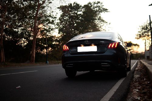 MG GT rear cross side view