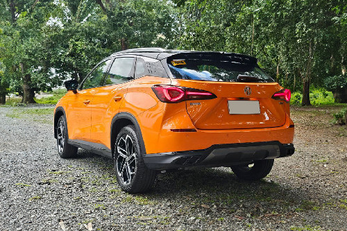 MG One rear angle view