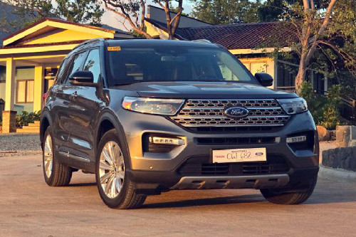 Front Angle Low View Ford Explorer front angle low view